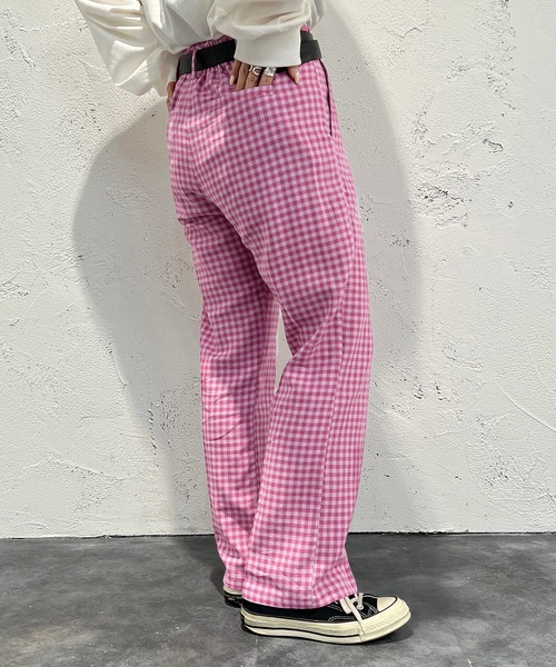 apres jour mignon(アプレジュールミニョン)の「カラーギンガムチェックパンツ【ZOZOTOWN限定アイテム】(その他パンツ・レディース・グリーン系その他/ブルー系その他/ピンク系その他・SMALL/MEDIUM/X-LARGE)」の6枚目の写真