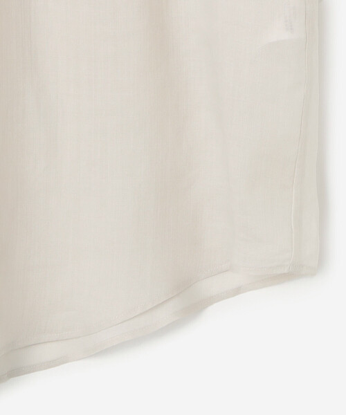 LE GLAZIK（ルグラジック）の「LE GLAZIK | ギャザーネックシャツ SOLID WOMEN（シャツ/ブラウス・レディース・グリーン/グレー/オレンジ・36）」の9枚目の写真