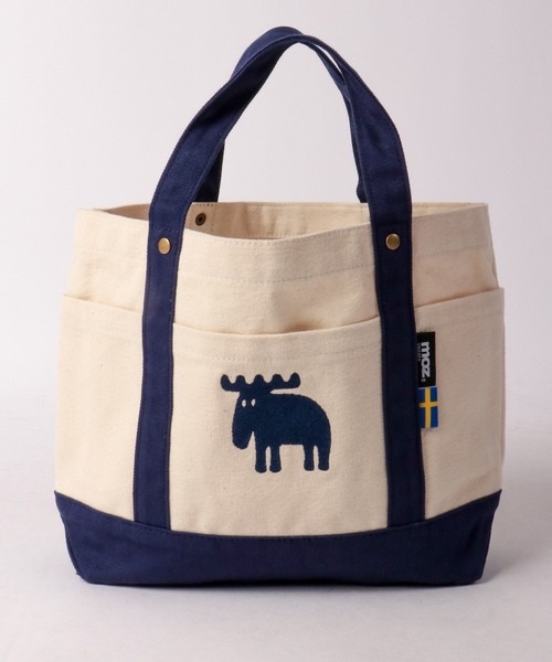 moz（モズ）の「moz 帆布トミニトートバッグ M（トートバッグ・メンズ・キャメル/ブルー/グレー・M）」の3枚目の写真