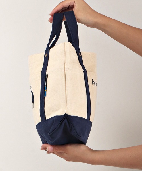 moz（モズ）の「moz 帆布トミニトートバッグ M（トートバッグ・メンズ・キャメル/ブルー/グレー・M）」の10枚目の写真