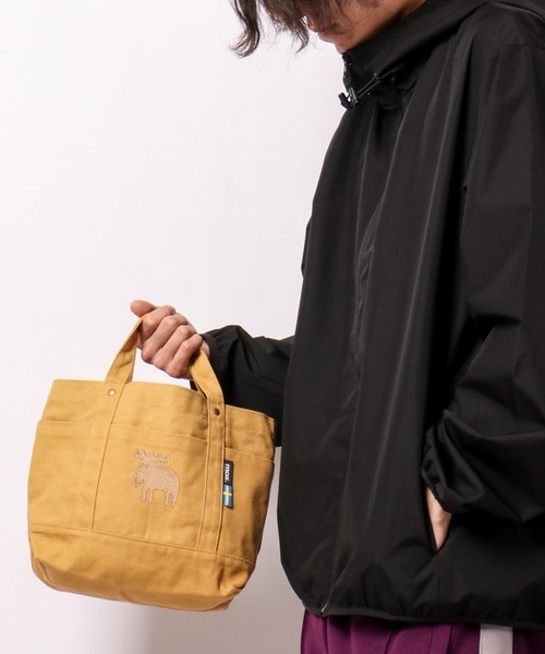 moz（モズ）の「moz 帆布トミニトートバッグ M（トートバッグ・メンズ・キャメル/ブルー/グレー・M）」の13枚目の写真