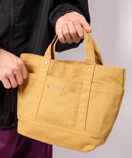 moz（モズ）の「moz 帆布トミニトートバッグ M（トートバッグ・メンズ・キャメル/ブルー/グレー・M）」の12枚目の写真