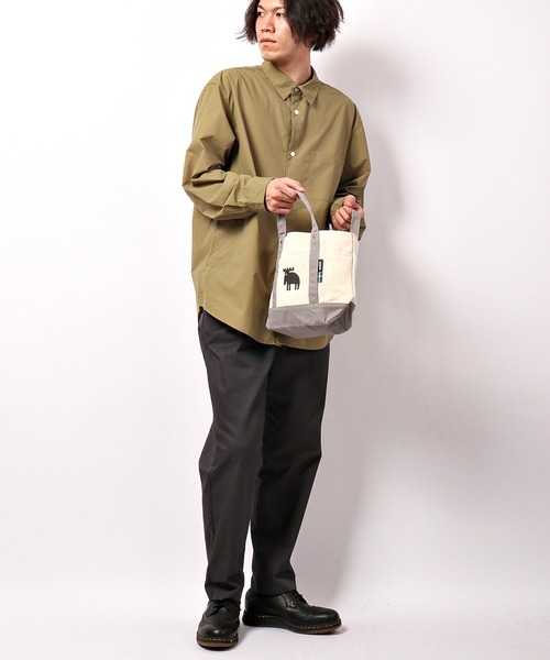 moz（モズ）の「moz 帆布トミニトートバッグ M（トートバッグ・メンズ・キャメル/ブルー/グレー・M）」の7枚目の写真