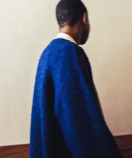 TOWNCRAFT(タウンクラフト)の「Towncraft PREP/タウンクラフトプレップ Curl Yarn Cardigan/カールヤーン カーディガン(カーディガン/ボレロ・メンズ・ブラック/ネイビー・MEDIUM/LARGE)」の6枚目の写真