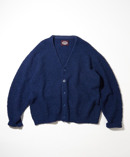TOWNCRAFT(タウンクラフト)の「Towncraft PREP/タウンクラフトプレップ Curl Yarn Cardigan/カールヤーン カーディガン(カーディガン/ボレロ・メンズ・ブラック/ネイビー・MEDIUM/LARGE)」の9枚目の写真