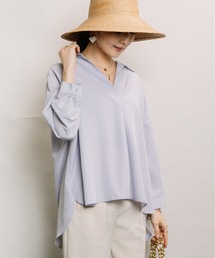 ELVENCE DEUX | スキッパーＰＯシャツ(シャツ/ブラウス)
