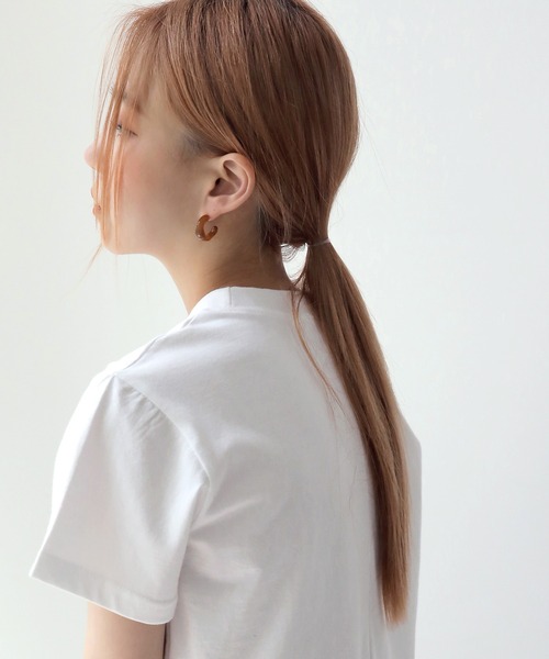 UNE MANSION（ユヌマンション）の「マーブルホマイカピアス（ピアス（両耳用）・レディース・ブラウン/グリーン/アイボリー・ONE SIZE）」の17枚目の写真