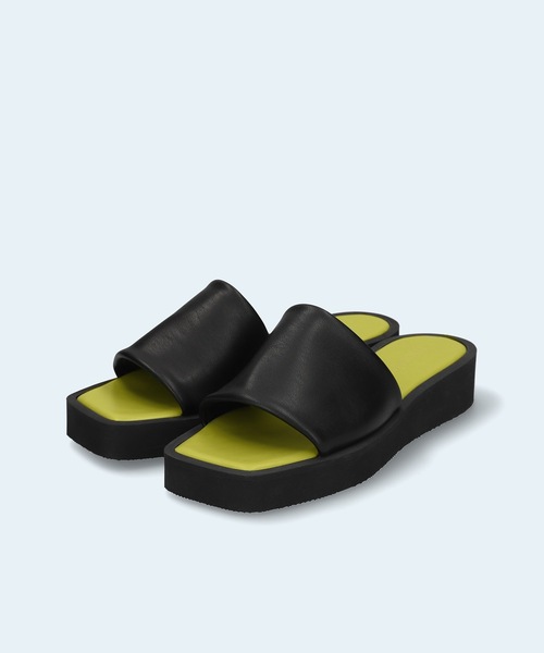 MAMIAN（マミアン）の「厚底 プラットフォーム サンダル (3.5cmソール)（サンダル・レディース・ホワイト/ブラック/ブラック×グリーン/グレイッシュベージュ・LL/S/M/L）」の16枚目の写真