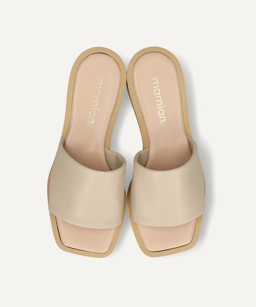 MAMIAN（マミアン）の「厚底 プラットフォーム サンダル (3.5cmソール)（サンダル・レディース・ホワイト/ブラック/ブラック×グリーン/グレイッシュベージュ・LL/S/M/L）」の18枚目の写真