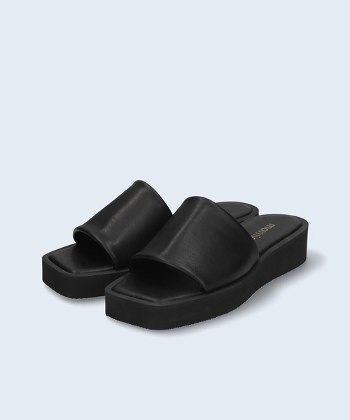 MAMIAN（マミアン）の「厚底 プラットフォーム サンダル (3.5cmソール)（サンダル・レディース・ホワイト/ブラック/ブラック×グリーン/グレイッシュベージュ・LL/S/M/L）」の10枚目の写真