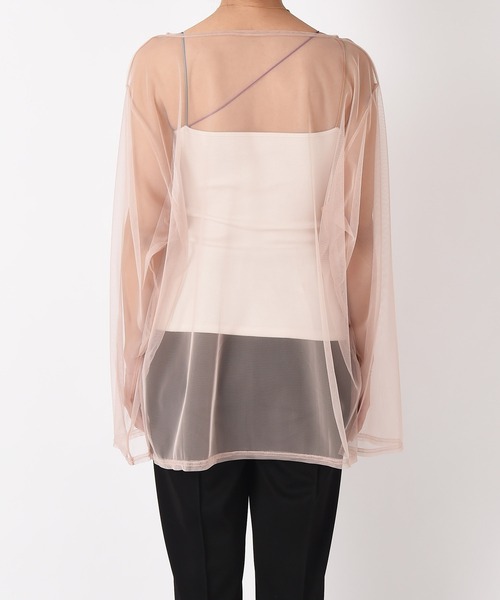 AKTE（アクテ）の「チュールプルオーバー（Tシャツ/カットソー・レディース・ブラック/ベージュ/オレンジ・FREE）」の21枚目の写真