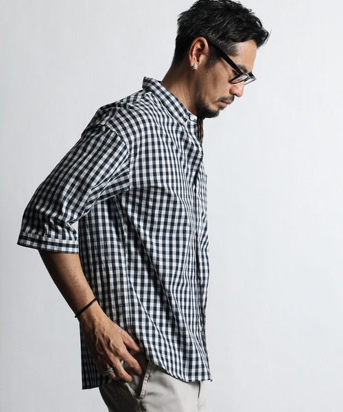 セール 3q Checkered Shirt ギンガムチェック 5分袖 シャツ シャツ ブラウス The Duffer Of St George ザダファーオブセントジョージ のファッション通販 Zozotown