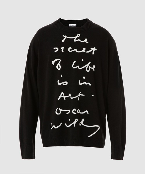 JW Anderson(ジェイダブリューアンダーソン)の「セーター(ニット/セーター・メンズ・ブラック×ホワイト/グリーン系その他・M/L)」の2枚目の写真