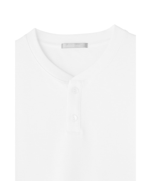 HIGH STREET(ハイストリート)の「HIGH STREET∴パーペチュアルパールニット半袖ヘンリーネック(Tシャツ/カットソー・メンズ・オレンジ系その他/ブラック/ホワイト・M/L/LL)」の14枚目の写真