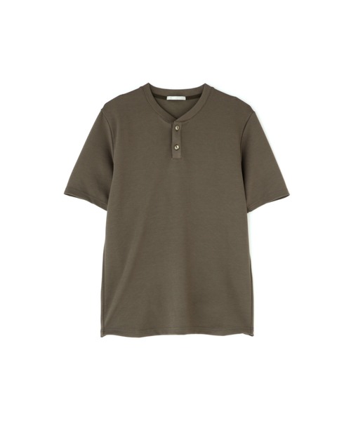 HIGH STREET(ハイストリート)の「HIGH STREET∴パーペチュアルパールニット半袖ヘンリーネック(Tシャツ/カットソー・メンズ・オレンジ系その他/ブラック/ホワイト・M/L/LL)」の20枚目の写真