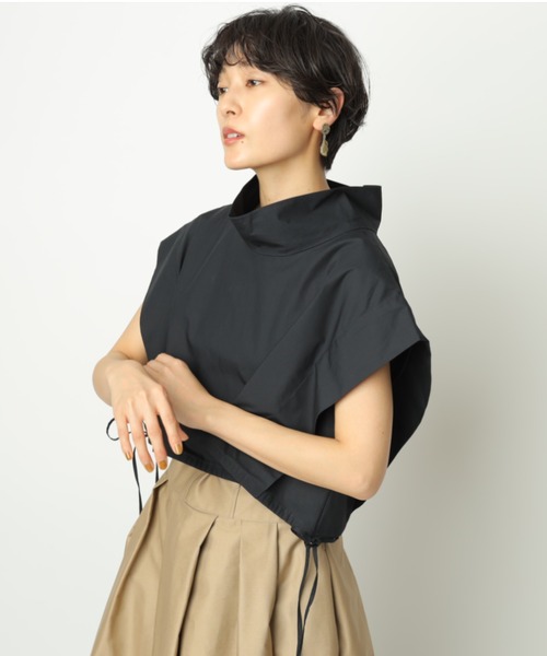 CADUNE ハイカラーショートブラウス CADUNE（カデュネ）の「ハイカラーショートブラウス（シャツ
