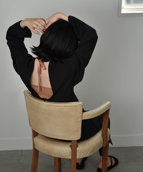 I_am（アイアム）の「arrange string bra top（チューブトップ・レディース・ブラック/テラコッタ・FREE）」の10枚目の写真