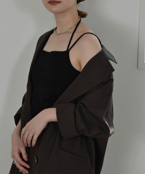 I_am（アイアム）の「arrange string bra top（チューブトップ・レディース・ブラック/テラコッタ・FREE）」の6枚目の写真