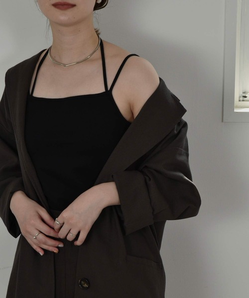 I_am（アイアム）の「arrange string bra top（チューブトップ・レディース・ブラック/テラコッタ・FREE）」の11枚目の写真