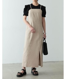 フロントスリットキャミワンピース