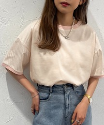 apres jour mignon | 半袖カラーリンガーT【ZOZOTOWN限定アイテム】(Tシャツ/カットソー)
