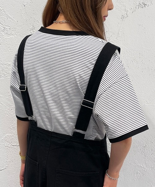 apres jour mignon（アプレジュールミニョン）の「半袖カラーリンガーT【ZOZOTOWN限定アイテム】（Tシャツ/カットソー・レディース・オフホワイト/ピンク/オレンジ/グリーン/ブルー系その他/イエロー系その他/ピンク系その他・X-LARGE/フリー）」の10枚目の写真