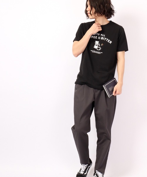 FUNALIVE(ファンアライブ)の「BF2 select coffeeサイフォン 刺繍 梨地 Tシャツ(Tシャツ/カットソー・メンズ・ホワイト/ブラック/カーキ/グレイッシュベージュ・LL/M/L)」の20枚目の写真