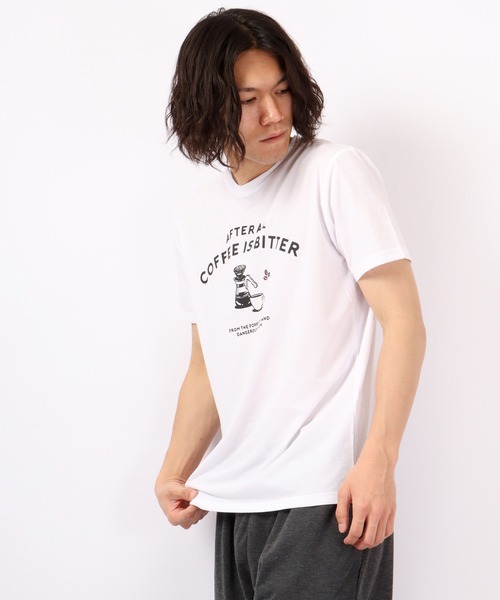 FUNALIVE(ファンアライブ)の「BF2 select coffeeサイフォン 刺繍 梨地 Tシャツ(Tシャツ/カットソー・メンズ・ホワイト/ブラック/カーキ/グレイッシュベージュ・LL/M/L)」の9枚目の写真