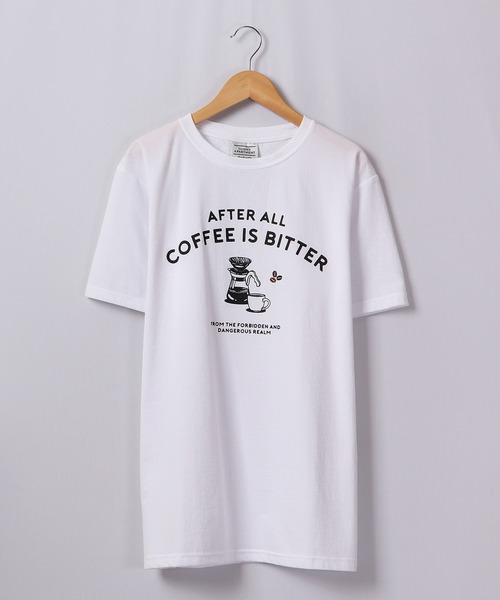 FUNALIVE(ファンアライブ)の「BF2 select coffeeサイフォン 刺繍 梨地 Tシャツ(Tシャツ/カットソー・メンズ・ホワイト/ブラック/カーキ/グレイッシュベージュ・LL/M/L)」の5枚目の写真