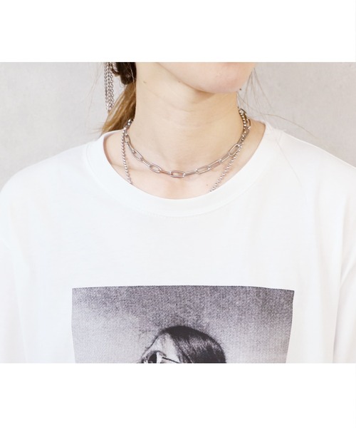 reca（レカ）の「シルケットフォトプリントTシャツ（Tシャツ/カットソー・レディース・ホワイト/グレー・FREE）」の16枚目の写真