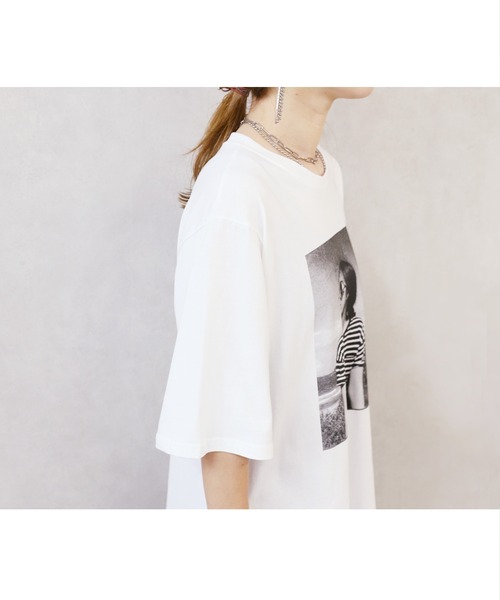 reca（レカ）の「シルケットフォトプリントTシャツ（Tシャツ/カットソー・レディース・ホワイト/グレー・FREE）」の18枚目の写真
