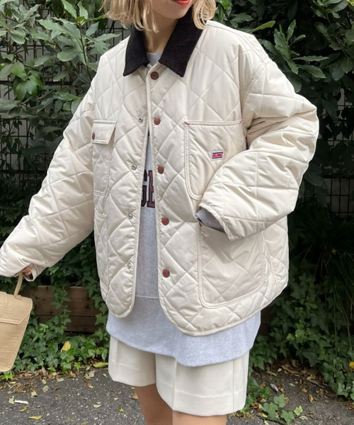 BIG MAC(ビッグマック)の「【BIG MAC/ビッグマック】別注キルティングカバーオールジャケット(カバーオール・レディース・ブラック/オフホワイト/ブルー・SMALL/MEDIUM/LARGE)」の2枚目の写真