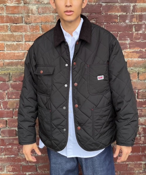 BIG MAC(ビッグマック)の「【BIG MAC/ビッグマック】別注キルティングカバーオールジャケット(カバーオール・レディース・ブラック/オフホワイト/ブルー・SMALL/MEDIUM/LARGE)」の11枚目の写真