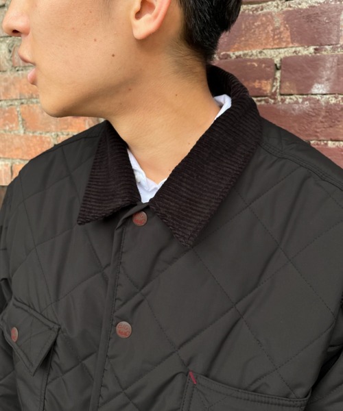 BIG MAC(ビッグマック)の「【BIG MAC/ビッグマック】別注キルティングカバーオールジャケット(カバーオール・レディース・ブラック/オフホワイト/ブルー・SMALL/MEDIUM/LARGE)」の14枚目の写真