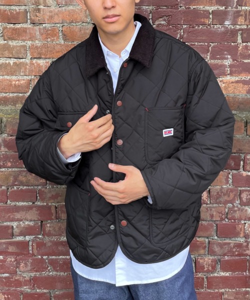 BIG MAC(ビッグマック)の「【BIG MAC/ビッグマック】別注キルティングカバーオールジャケット(カバーオール・レディース・ブラック/オフホワイト/ブルー・SMALL/MEDIUM/LARGE)」の9枚目の写真