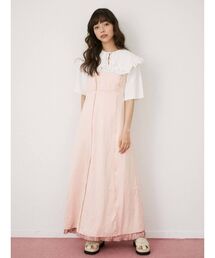 merry jenny | satinアシメストラップキャミワンピース(ワンピース)