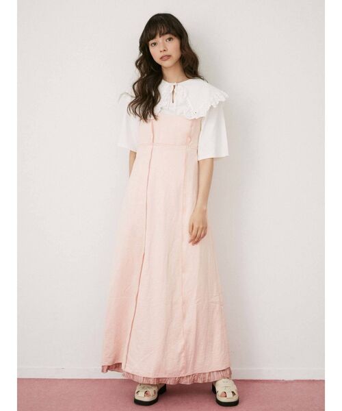 merry jenny（メリージェニー）の「satinアシメストラップキャミ