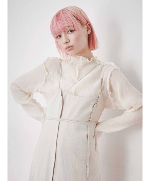 merry jenny flowercheckアシメワンピース メリージェニー merry jenny flower checkアシメワンピース