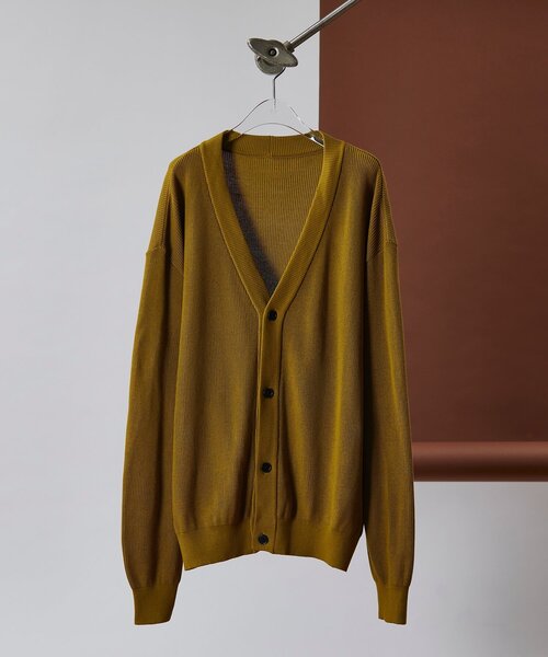 tk.TAKEO KIKUCHI（ティーケータケオキクチ）の「◆カラーニットカーディガン（カーディガン/ボレロ・メンズ・グリーン/マスタード/ワインレッド/ブラック・01/02/03）」の4枚目の写真