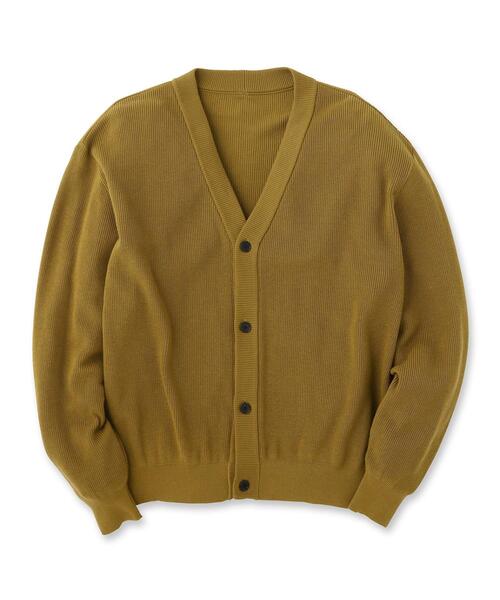 tk.TAKEO KIKUCHI（ティーケータケオキクチ）の「◆カラーニットカーディガン（カーディガン/ボレロ・メンズ・グリーン/マスタード/ワインレッド/ブラック・01/02/03）」の5枚目の写真