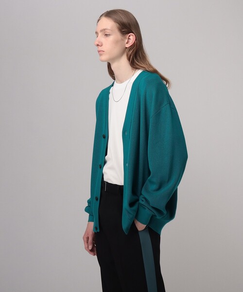 tk.TAKEO KIKUCHI（ティーケータケオキクチ）の「◆カラーニットカーディガン（カーディガン/ボレロ・メンズ・グリーン/マスタード/ワインレッド/ブラック・01/02/03）」の6枚目の写真