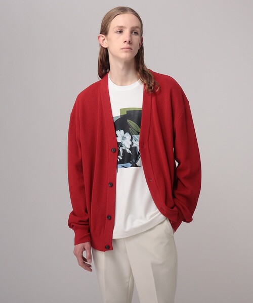 tk.TAKEO KIKUCHI（ティーケータケオキクチ）の「◆カラーニットカーディガン（カーディガン/ボレロ・メンズ・グリーン/マスタード/ワインレッド/ブラック・01/02/03）」の13枚目の写真