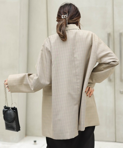 WEGO（ウィゴー）の「WEGO/テーラードジャケット（テーラードジャケット・レディース・ブラック/ベージュ系その他2・FREE）」の5枚目の写真