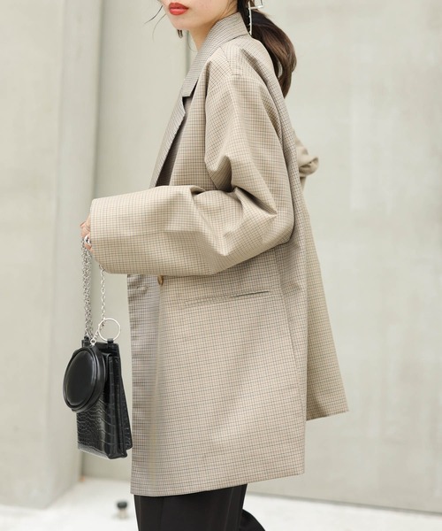 WEGO（ウィゴー）の「WEGO/テーラードジャケット（テーラードジャケット・レディース・ブラック/ベージュ系その他2・FREE）」の9枚目の写真