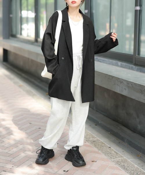 WEGO（ウィゴー）の「WEGO/テーラードジャケット（テーラードジャケット・レディース・ブラック/ベージュ系その他2・FREE）」の7枚目の写真