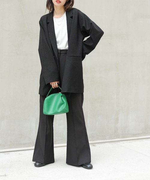 WEGO（ウィゴー）の「WEGO/テーラードジャケット（テーラードジャケット・レディース・ブラック/ベージュ系その他2・FREE）」の3枚目の写真