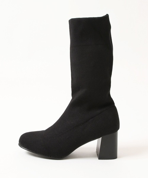 Andemiu（アンデミュウ）の「ニットブーツ156870（ブーツ・レディース・オフホワイト/ブラック・SMALL/MEDIUM/LARGE）」の4枚目の写真