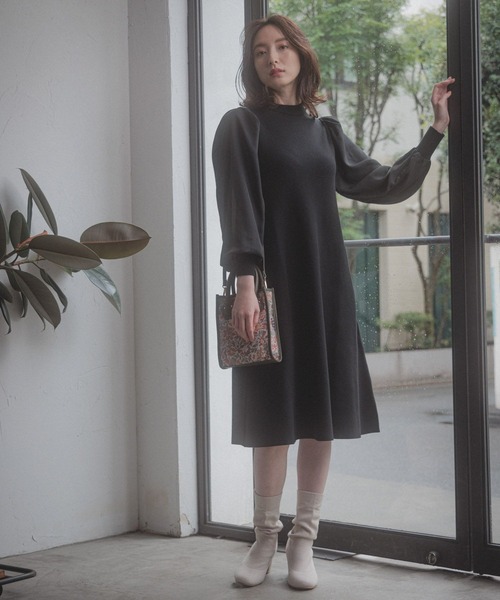 Andemiu（アンデミュウ）の「ニットブーツ156870（ブーツ・レディース・オフホワイト/ブラック・SMALL/MEDIUM/LARGE）」の17枚目の写真