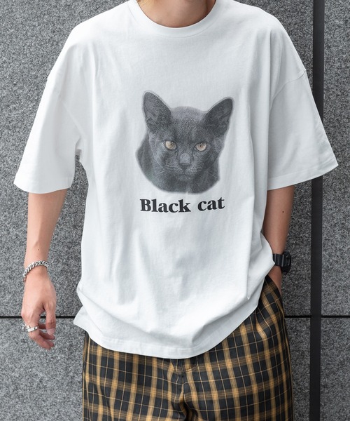 kutir(クティール)の「アソートキャットプリントルーズTシャツ(Tシャツ/カットソー・メンズ・ホワイト系その他/ホワイト系その他2/ホワイト系その他3・MEDIUM/LARGE)」の2枚目の写真