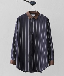 Lui's | ストライプクレリックシャツ(シャツ/ブラウス)